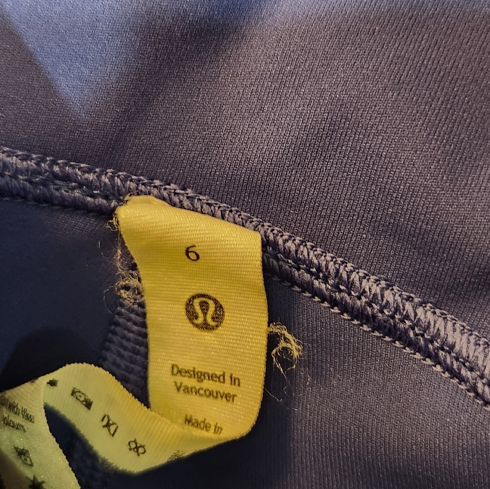 Lululemon Swift Speed HR Crop 23" Luxtreme Size 6 Wild Indigo WLIN - Picture 5 of 6